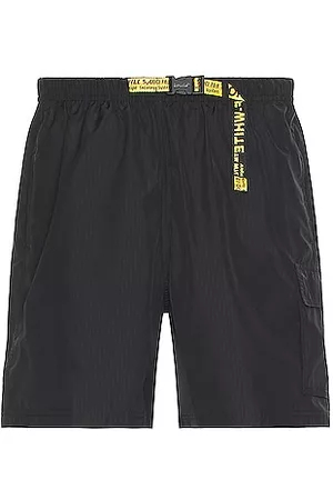 OFF-WHITE Packable Belt Cargo Swim Shorts in Black