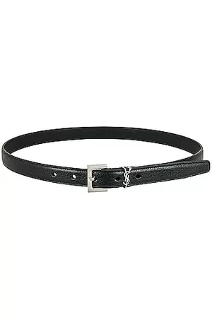 Saint Laurent Monogramme Belt in Black