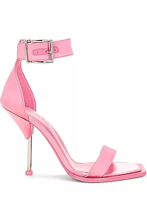Alexander McQueen Satin Sandal in Pink