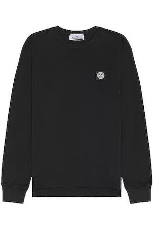 Stone Island Men Long Sleeved T-Shirts - Long Sleeve T-shirt in Black