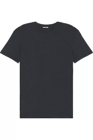 Tom Ford Short Sleeve Crew Neck T-shirt in Black