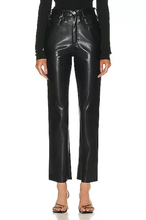Frame Le High Tight Straight in Black