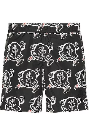 Moncler monogram-print Swim Shorts - Farfetch