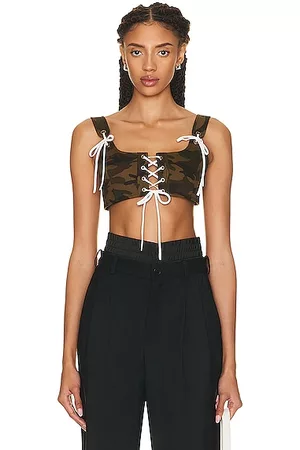 MONSE Lacing Bra in Army