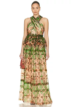 ULLA JOHNSON Women Evening dresses - Cressida Gown in Green