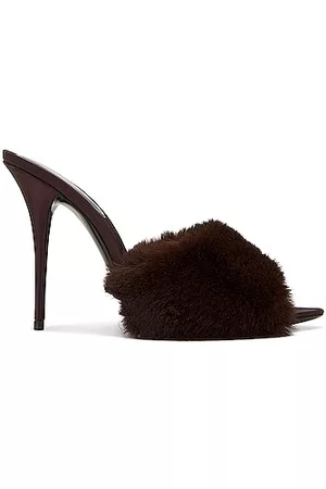 Saint Laurent Women Mules - Mule Sandal in Brown