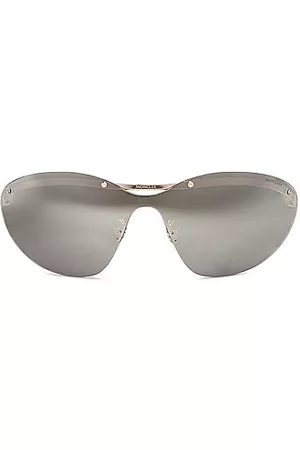 Moncler Women Sunglasses - Metal Sunglasses in Metallic Silver