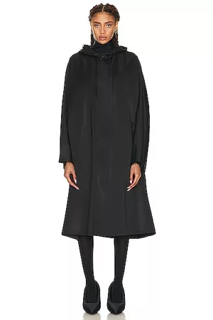 Balenciaga Women Rainwear - Opera Rain Coat in Black