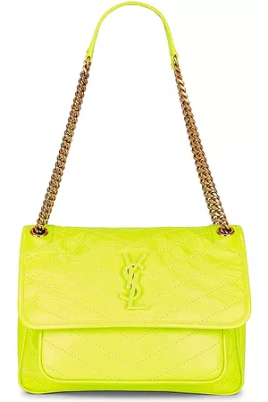 Saint Laurent Women Wallets - Medium Niki Chain Bag in Yellow