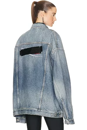 Balenciaga Women Oversized Jackets - Oversized Jacket in Blue