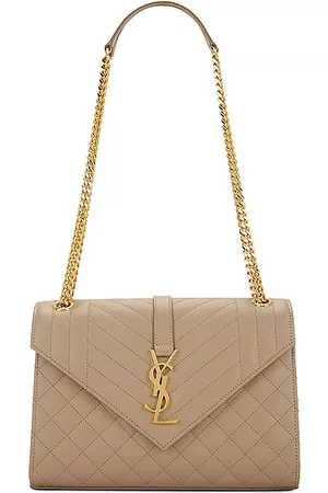 Saint Laurent Women Wallets - Medium Envelope Bag in Tan