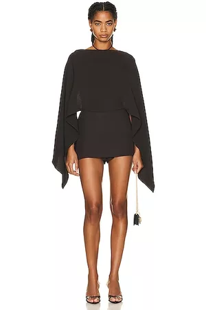VALENTINO Women Long Sleeve Suits - Long Sleeve Romper in Chocolate