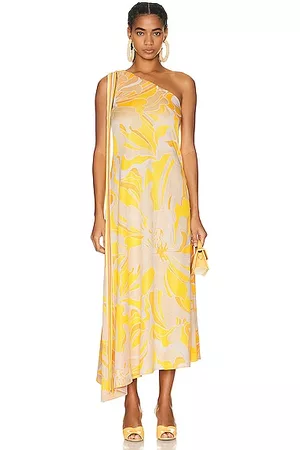 ALEXIS Women Asymmetrical Dresses - Brave Dress in Yellow