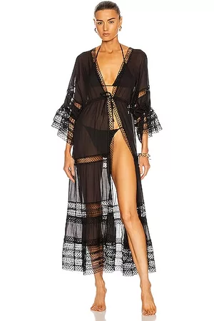 CHARO RUIZ IBIZA Women Beach Dresses - Claire Kaftan in Black