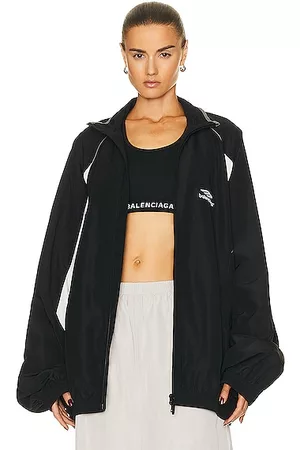 Balenciaga Women Blazers - Tracksuit Jacket in Black