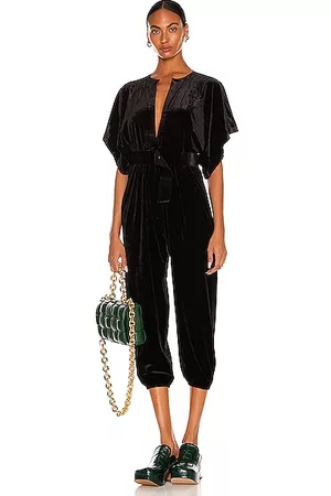 Norma Kamali Women Jumpsuits - Rectangle Jog Jumpsuit in Black