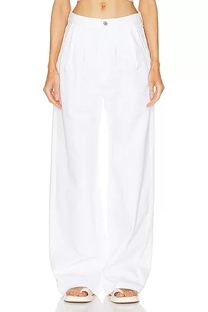 Citizens of Humanity Women Pants - Maritzy Pleated Trouser in White