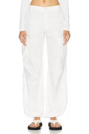 The Andamane Women Cargo Pants - Lizzo Cargo Pant in White