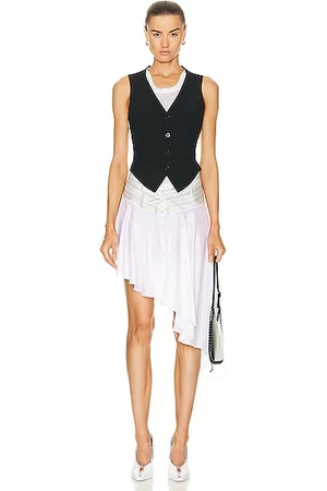 COPERNI Women Vest Dresses - Hybrid Vest Dress in Black,White