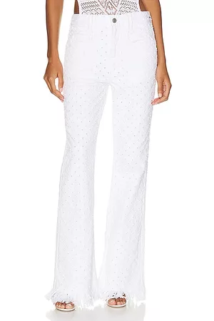 Isabel Marant Women Wide Leg Pants - Alvira Pant in White