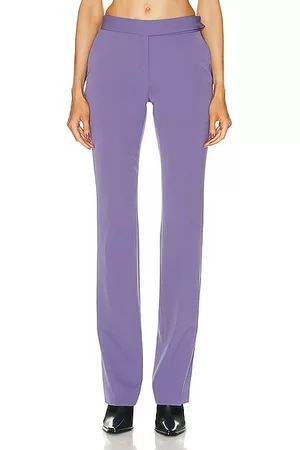 Stella McCartney Women Skinny Pants - Low Waist Slim Pant in Purple