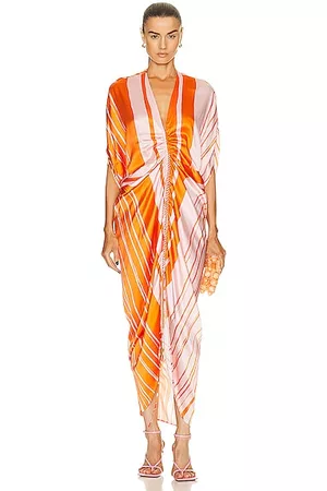 Silvia Tcherassi Women Maxi Dresses - Cloister Dress in Orange