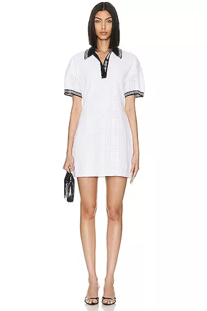 Burberry Women Graduation Dresses - Eloisa Polo Shirt Dress in White
