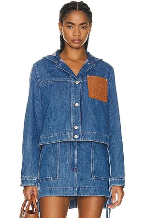 Cropped Boyfriend Workwear Jean Jacket for Women