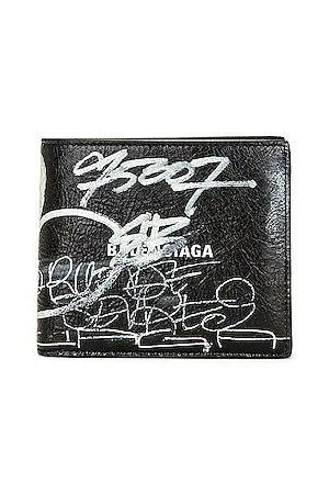 Balenciaga Plate Vertical Compact Wallet