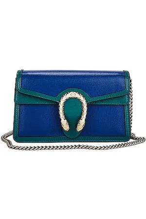 Dionysus Crystal Embellished Satin Shoulder Bag in Green - Gucci