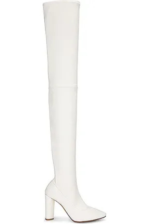 Cream colored outlet thigh high boots