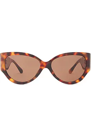 Linda Farrow Duit pilot-frame sunglasses - Brown