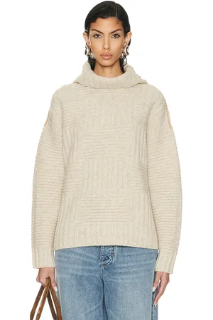 Bottega Veneta High Neck Sweater in Beige