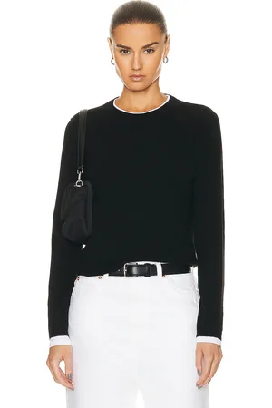 Guest In Residence Shrunken Crew Cashmere Top in
