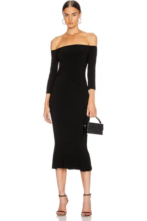 Norma Kamali Off Shoulder Fishtail Dress in