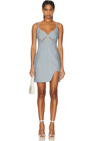 ET OCHS Kelly Denim Cutout Mini Dress in Denim-Light