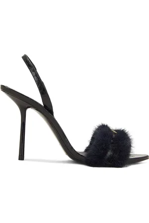 Saint Laurent Ilona Slingback Heels in Navy
