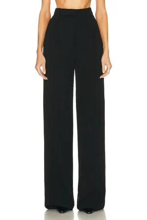 Saint Laurent Wide Leg Pant in Black