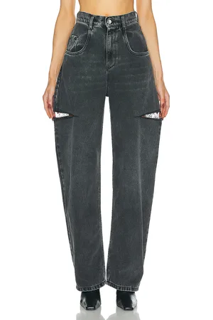 Maison Margiela Cut Out Wide Leg in Black