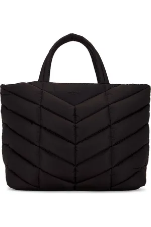 Saint Laurent YSL Puffer Tote Bag in Black