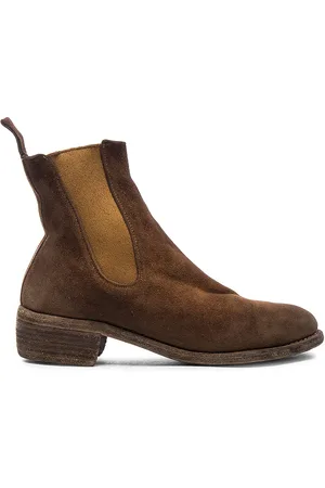 GUIDI Stag Chelsea Boots in