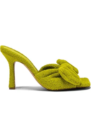 Bottega Veneta Stretch Mule Sandals in Green