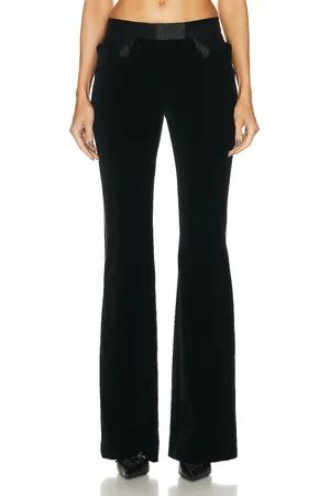 Tom Ford Velvet Tuxedo Flared Pant in
