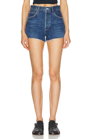 AGOLDE Mila Short in Denim-Dark