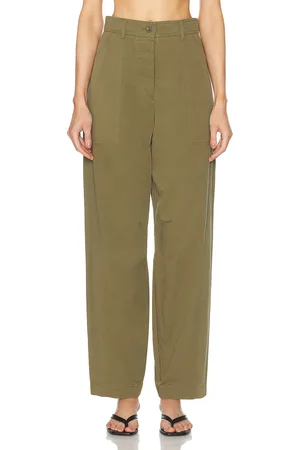 AEXAE Cargo Straight Leg Trouser in Army