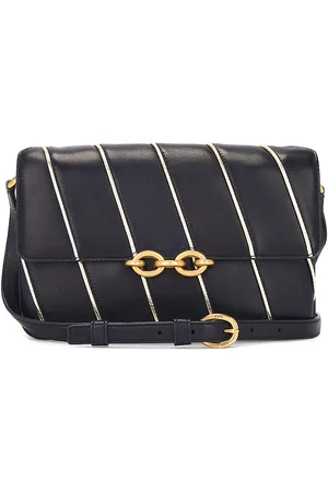 Saint Laurent Le Maillon Satchel Bag in Navy