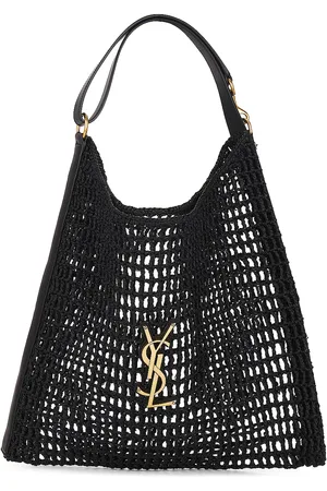 Saint Laurent Raffia Bag in Black