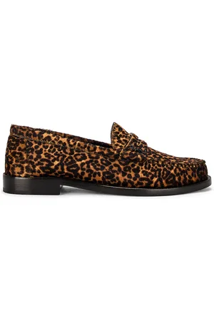 Saint Laurent Le Loafer Moccasins in Brown