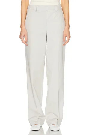 GRLFRND Slouchy Chino Pant in Grey