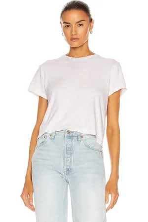 RE/DONE X Hanes 1950s Boxy Tee in White
